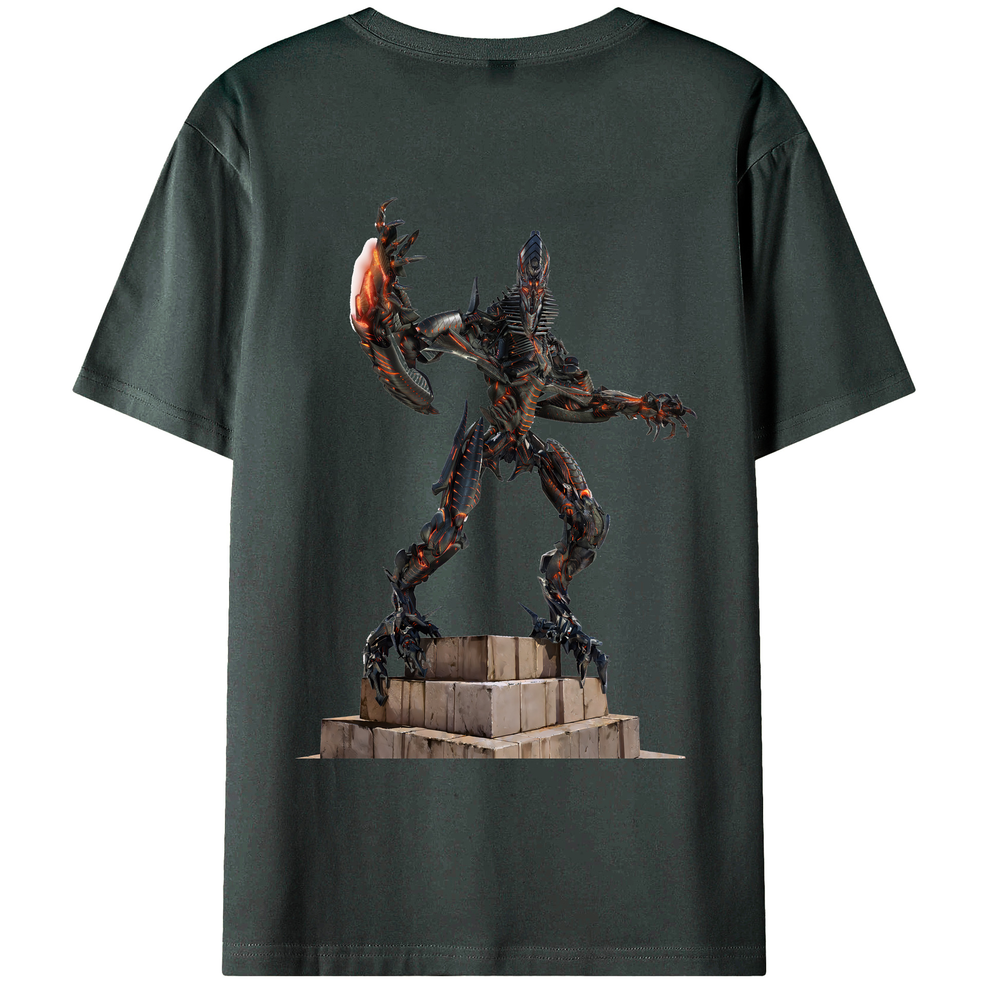 （画像用） Transformers トランスフォーマー 綿100％ メンズ半袖Tシャツ（バックプリント） 通気性
